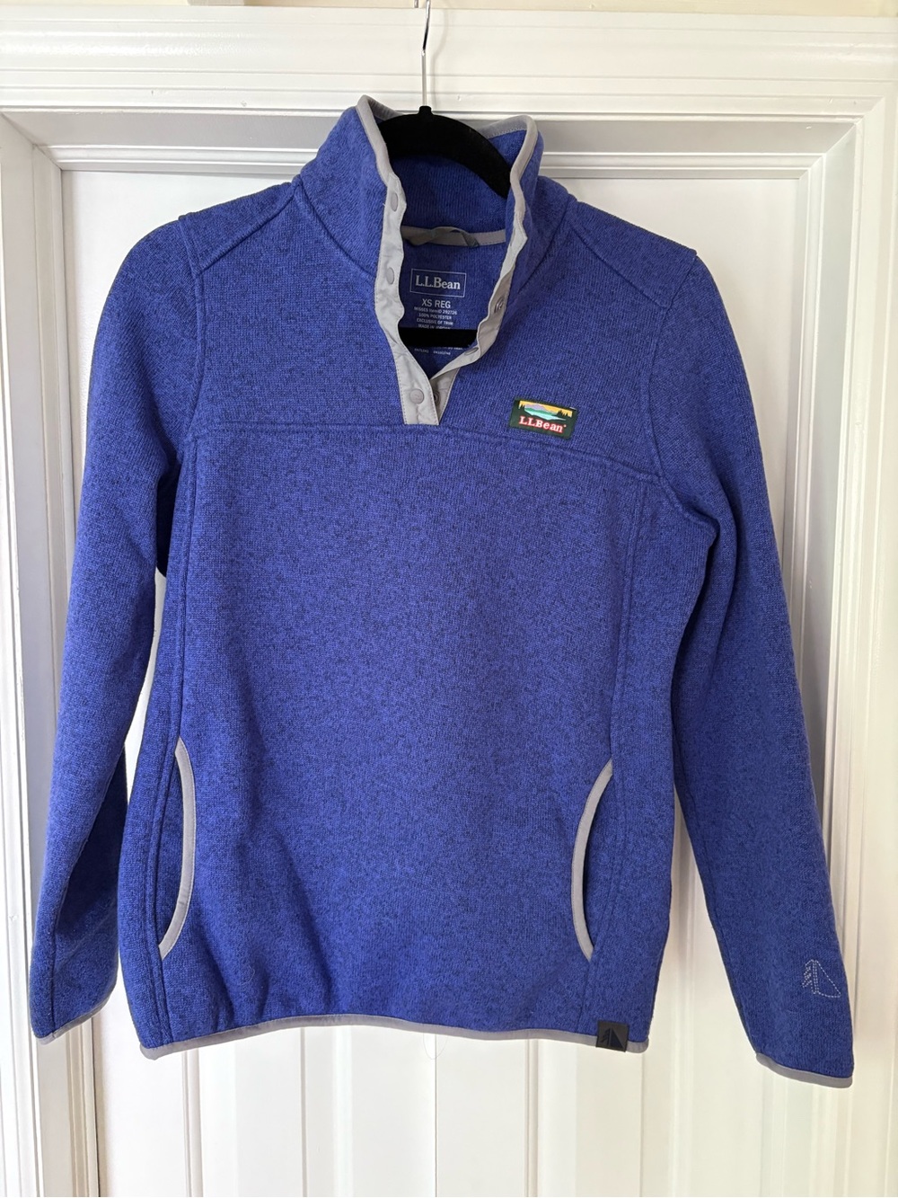 L.L. Bean Blue Fleece Pullover